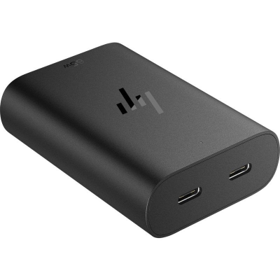 Cargador de portátil hp 600q7aa usb tipo-c/ 65w/ automático/ voltaje 5-20v/ 2x usb tipo-c