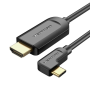 Cable conversor hdmi 1.4 4k vention cgvbg/ usb tipo-c macho - hdmi macho/ 1.5m/ negro