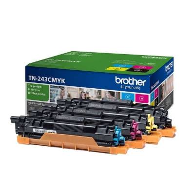 Tóner original brother tn-243cmyk multipack/ cian/ magenta/ amarillo/ negro