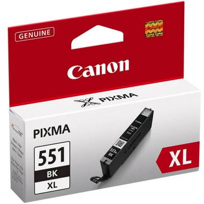 Cartucho de tinta original canon cli-551bk xl alta capacidad/ negro