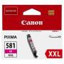 Cartucho de tinta original canon cli-581xxl alta capacidad/ magenta