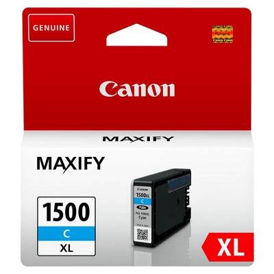 Cartucho de tinta original canon pgi-1500xl alta capacidad/ cian