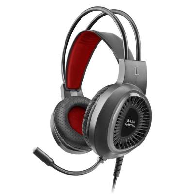 Auriculares gaming con micrófono mars gaming mh120/ jack 3.5/ negros