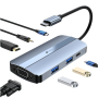 Docking usb tipo-c leotec leds04/ 2xusb/ 1xusb tipo-c/ 1xusb tipo-c pd/ 1xhdmi/ 1xvga/ 1xaudio/ azul