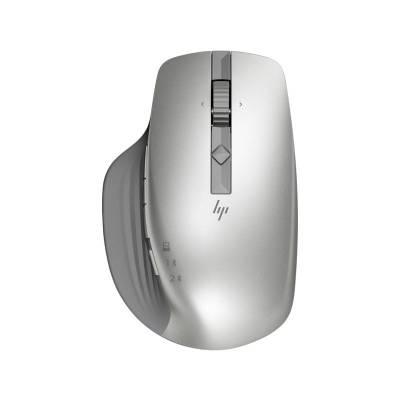 Ratón inalámbrico por bluetooth hp 930 creator/ batería recargable/ hasta 4000 dpi/ plata