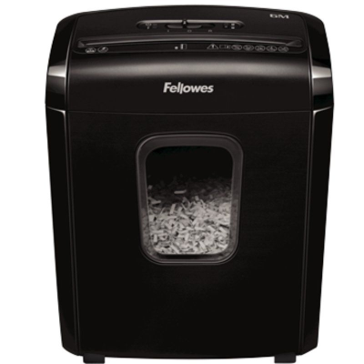 Destructora fellowes 6m/ minicorte de 4 x 12mm/ negra