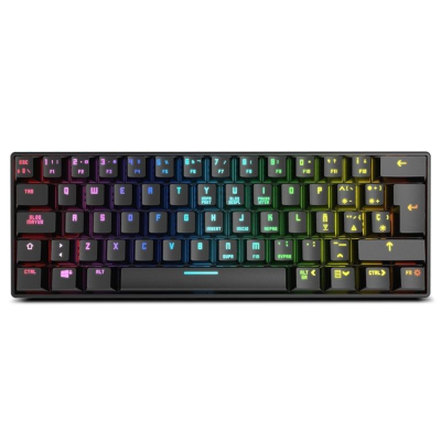 Teclado gaming mecánico inalámbrico krom kluster/ negro