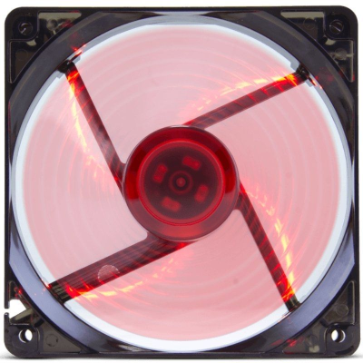 Ventilador nox coolfan 120 led/ 12cm/ rojo