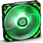 Ventilador nox h-fan green/ 12cm/ verde