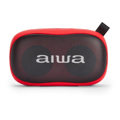 Altavoz con bluetooth aiwa bs-110rd/ 10w/ 2.0/ rojo