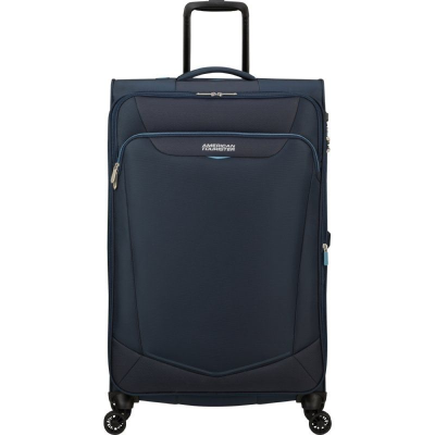 Maleta grande american tourister summerride spinner 80cm/ 80x48x30cm/ 4 ruedas/ azul marino