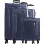 Set de 3 maletas de cabina american tourister sea seeker hyperspeed/ 46cm - 43cm - 40cm/ 4 ruedas/ marino combate