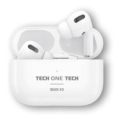 Auriculares bluetooth tech one tech siux.10 tec1410/ con estuche de carga/ autonomía 5h/ blancos