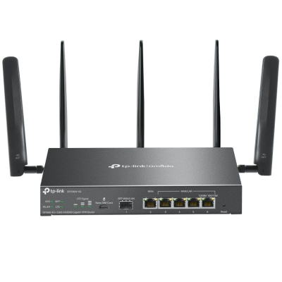 Router vpn 4g tp-link omada er706w-4g/ wifi 6/ 3000mbps/ 2.4ghz 5ghz/ 5 antenas/ wifi 802.1q