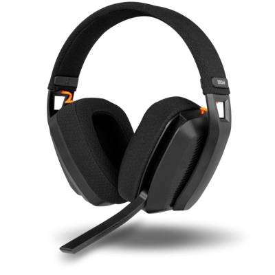 Auriculares gaming inalámbricos con micrófono krom kanji/ bluetooth/ usb 2.0/ negros