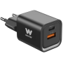 Cargador compacto woxter pe26-174/ 1xusb tipo-c/ 1xusb/ 35w