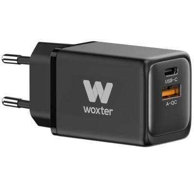 Cargador gan de pared woxter pe26-175/ 1xusb tipo-c + cable usb tipo-c/ 1xusb/ 48w