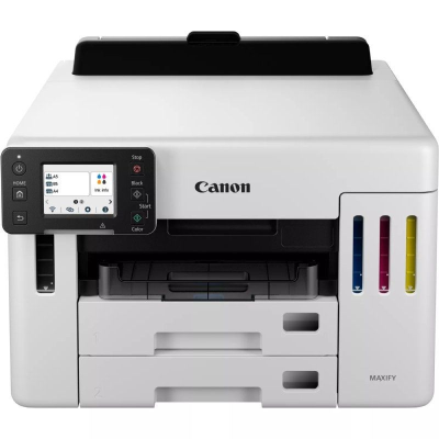 Impresora recargable canon maxify gx5550 megatank wifi/ dúplex/ blanca