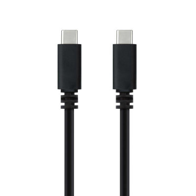 Cable usb 2.0 tipo-c nanocable 10.01.2301-l150/ usb tipo-c macho - usb tipo-c macho/ 480mbps/ 1.5m/ negro