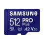 Tarjeta de memoria samsung pro plus 2023 512gb microsd xc/ clase 10/ 180mbs