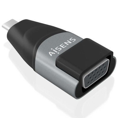 Adaptador usb tipo-c aisens a109-0863/ usb tipo-c macho/ vga hembra