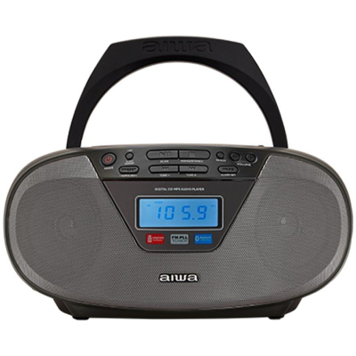 Radio cd aiwa boombox bbtu-400bk/ 6w/ negro