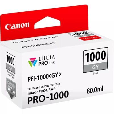 Cartucho de tinta original canon pfi-1000gy/ gris