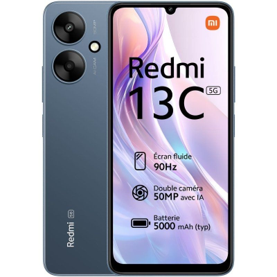 Smartphone xiaomi redmi 13c 4gb/ 128gb/ 6.74'/ 5g/ azul