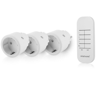 Set de enchufes inalámbricos smartwares sh4-99578/ blancos