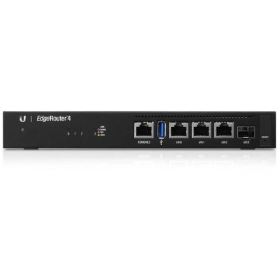 Router ubiquiti edgerouter 4/ 4 puertos/ rj45 gigabit 10/100/1000/ sfp