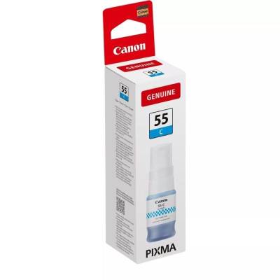 Botella de tinta original canon gi-55/ cian