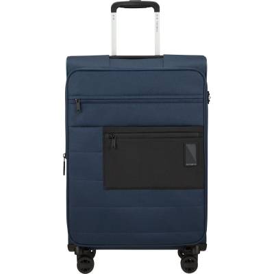 Maleta mediana samsonite vaycay spinner expansible 66cm/ 66x43x30cm/ 4 ruedas/ azul marino