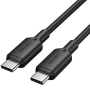 Cable usb 2.0 tipo-c 3a vention trcbh/ usb tipo-c macho - usb tipo-c macho/ hasta 60w/ 480mbps/ 2m/ negro