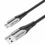 Cable usb 2.0 vention coahh/ microusb macho - usb macho/ hasta 60w/ 480mbps/ 2m/ gris