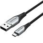 Cable usb 2.0 vention cochf/ microusb macho - usb macho/ 480mbps/ 1m/ gris