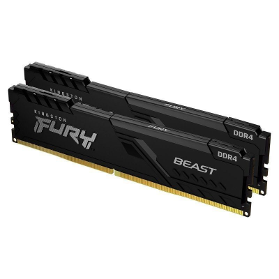 Memoria ram kingston fury beast 2 x 16gb/ ddr4/ 3200mhz/ 1.35v/ cl16/ dimm