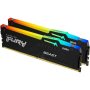 Memoria ram kingston fury beast rgb 2 x 16gb/ ddr5/ 5600mhz/ 1.25v/ cl36/ dimm