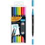 Rotuladores punta fina bic intensity dual tip 989694/ colores surtidos