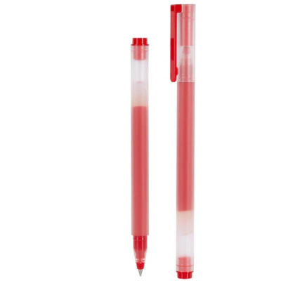 Bolígrafos de tinta de gel xiaomi mi high-capacity gel pen/ 10 unidades/ rojos