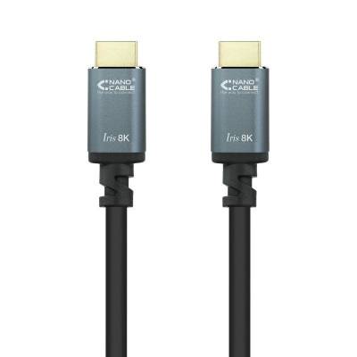 Cable hdmi 2.1 8k nanocable 10.15.8001-l150/ hdmi macho - hdmi macho/ 1.5m/ negro