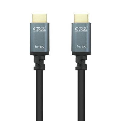 Cable hdmi 2.1 8k nanocable 10.15.8001/ hdmi macho - hdmi macho/ 1m/ negro