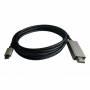 Cable hdmi 3go c137/ hdmi macho - usb tipo-c macho/ 2m/ negro