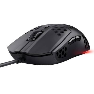 Ratón gaming trust gaming gxt 929 helox/ hasta 6400 dpi/ negro