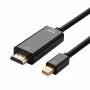 Cable conversor aisens a125-0361/ mini displayport macho - hdmi macho/ hasta 5w/ 2300mbps/ 2m/ negro