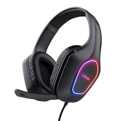 Auriculares gaming con micrófono trust gaming gxt 416 zirox/ jack 3.5/usb negros