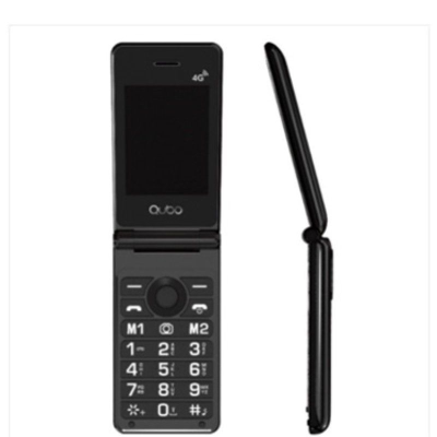 Teléfono móvil qubo x-28 4g para personas mayores/ negro