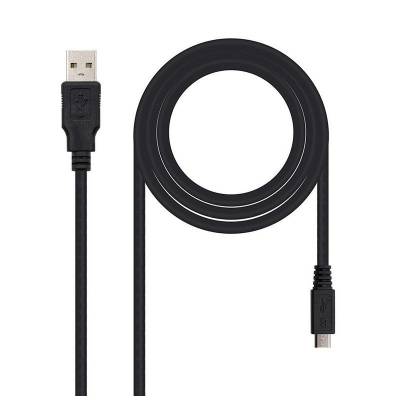 Cable usb 2.0 nanocable 10.01.0501/ usb macho - microusb macho/ 1.8m/ negro