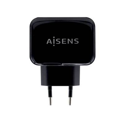 Cargador de pared aisens a110-0440/ 2xusb/ 17w