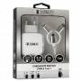 Cargador de pared subblim sub-chg-1zwc01/ 2xusb + cable 3 en 1/ 12w/ blanco