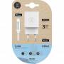 Cargador de pared tech one tech tec2402/ 2xusb + cable lightning/ 2.4a/ blanco